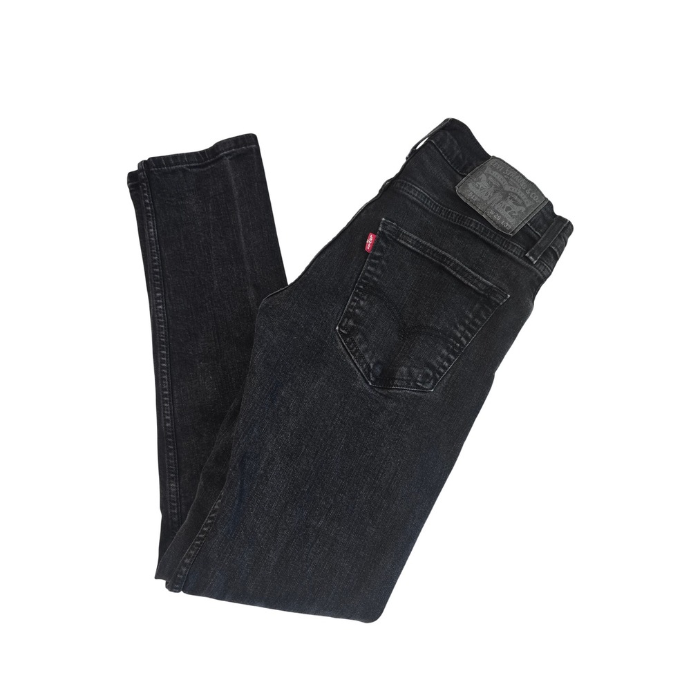 Levis 512 Slim Taper Jeans Mens 29x32 Washed Black Denim WaterLess Tapered Leg